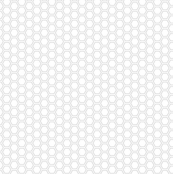 Kimberbell Basics - Honeycomb, Grey - PER 1/4 YARD