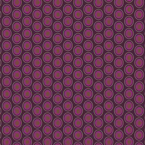 Oval Elements - Eggplant - PER 1/4 YARD