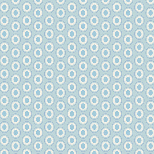 Oval Elements - Powder Blue - PER 1/4 YARD
