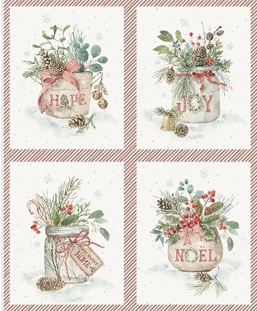 Holiday Spirit - Season's Greetings Pillow Panel