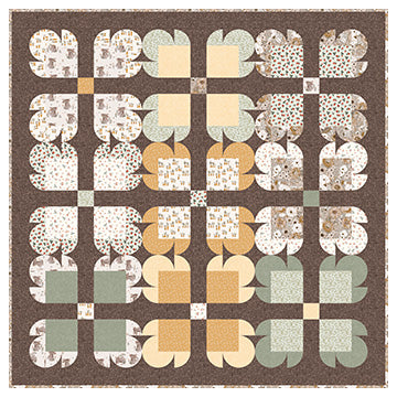 Blossom Breeze - Teddy Bear Paw Quilt Pattern