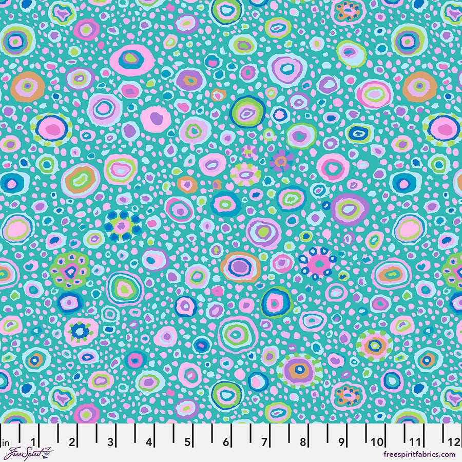 Kaffe Fassett Collective - Roman Glass, Turquoise - PER 1/4 YARD