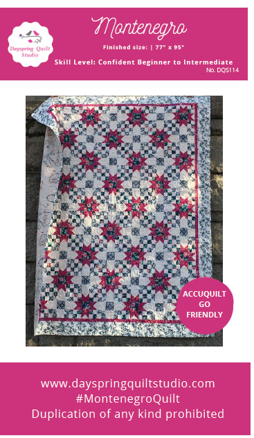 Montenegro Quilt- Printed Pattern