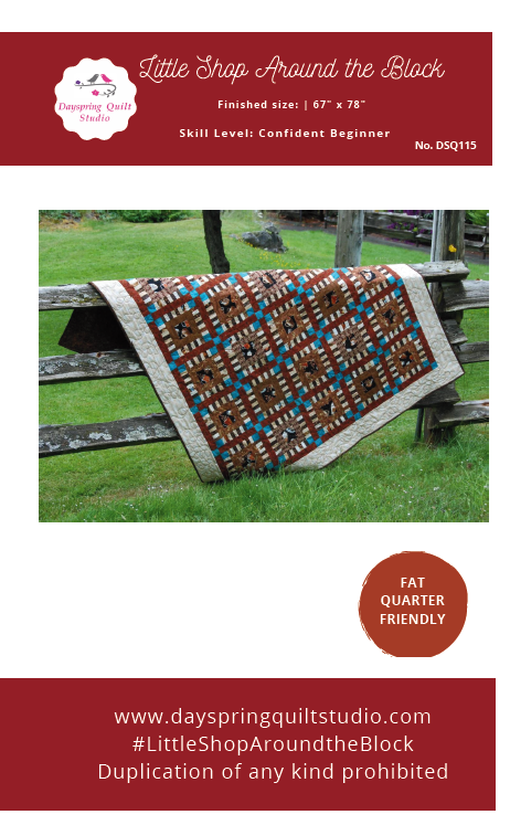 Little Shop Around the Block - Printed Pattern