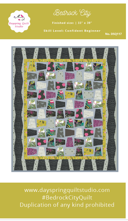 Bedrock City Baby Quilt - Printed Pattern