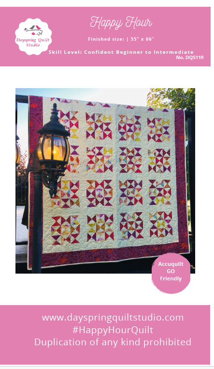 Happy Hour Quilt - Printed Pattern