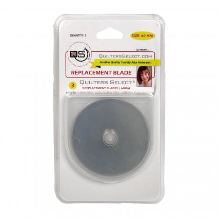 Quilters Select Replacement Rotary Blades, 60mm, 3