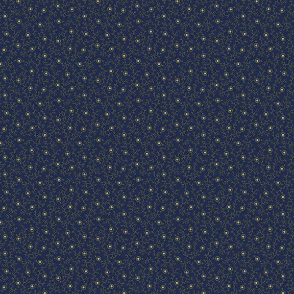 Lily's Locket - Beads, Blue - PER 1/4 YARD