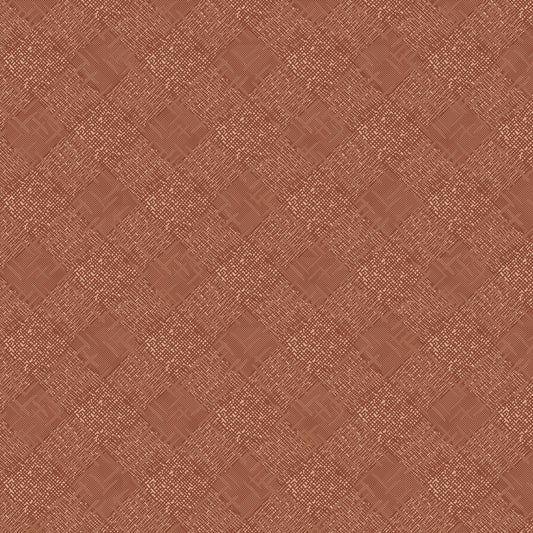 Front Porch - Plank Floor, Rust - PER 1/4 YARD