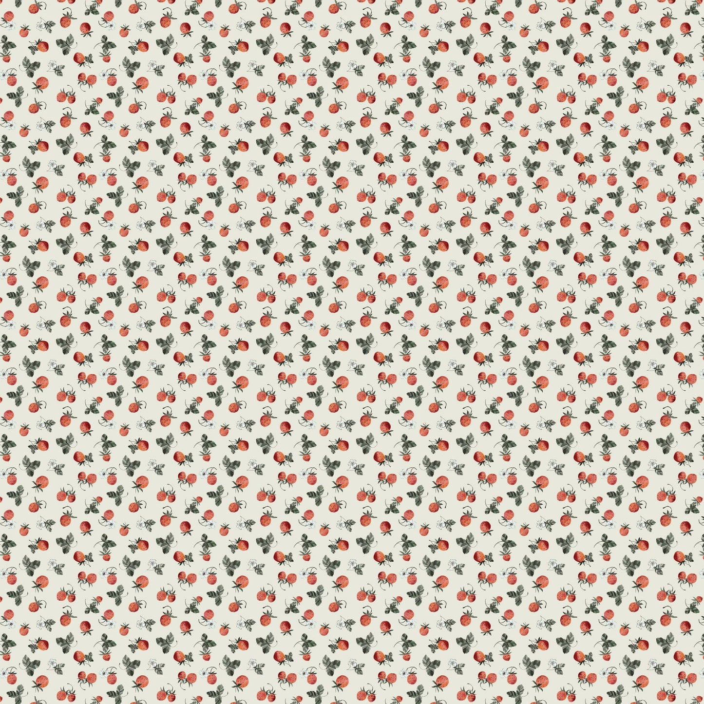 Blossom Breeze - Strawberries, Sage - PER 1/4 YARD