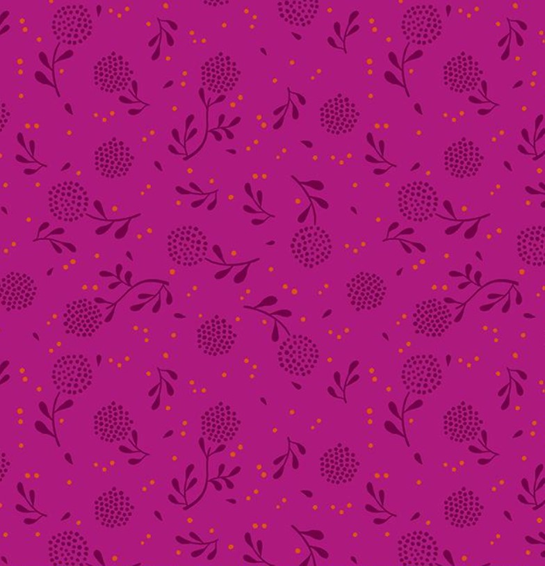 Backyard - Dandelion - Berry - PER 1/4 YARD
