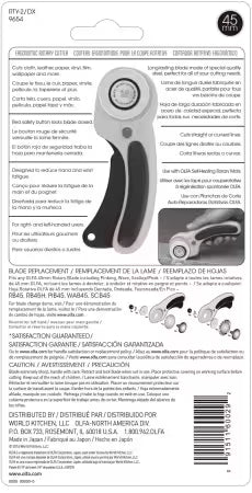 Olfa Ergonomic Rotary Cutter 45mm, Yellow