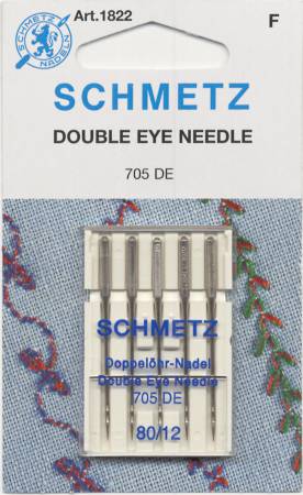 Schmetz Double Eye Topstitch Machine Needle Size 80/12