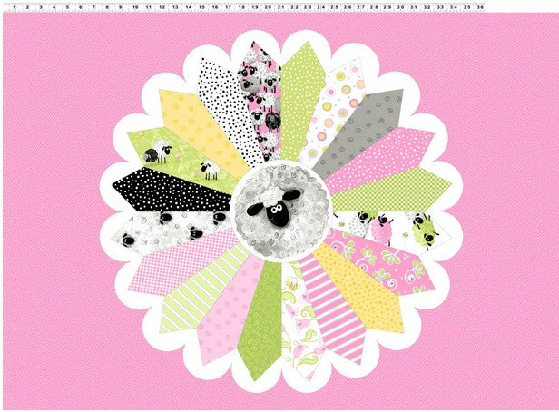 Lal the Lamb 30" Dresden Point Panel