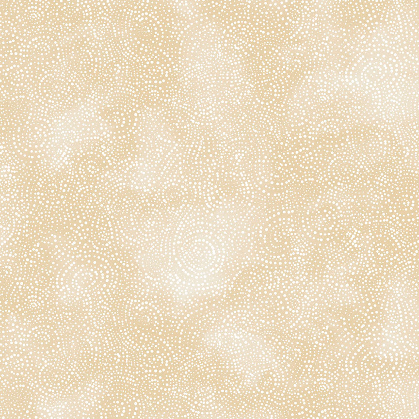 108" Solstice Flannel Serene Swirls - Cream BY THE QUARTER YARD
