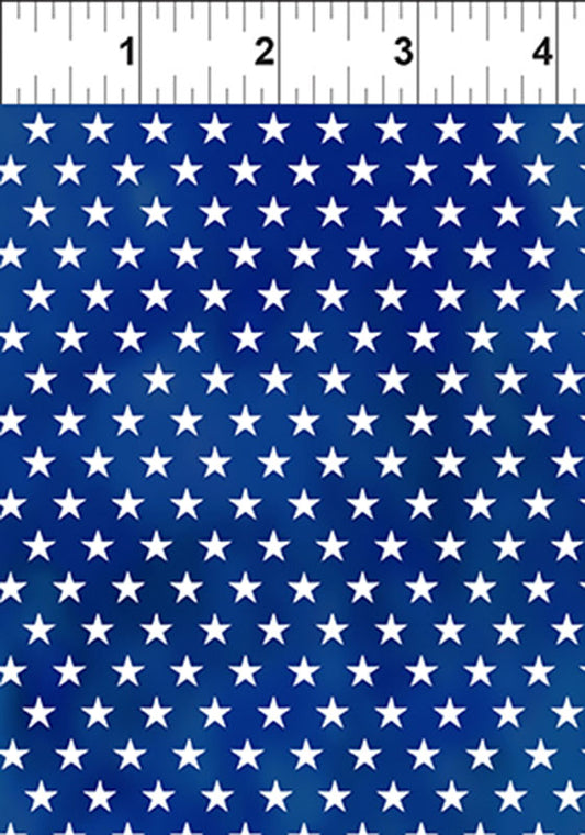 All TN/KY State Shop Hop - Blue Stars - PER 1/4 YARD