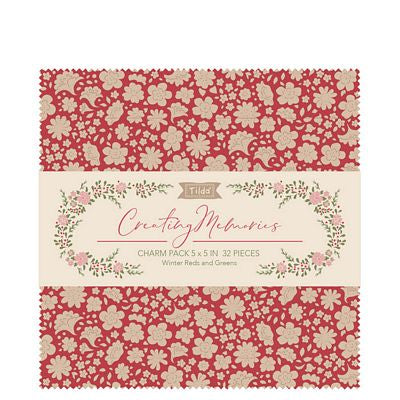 Tilda Creating Memories Charm Pack 5in 32pc - Winter