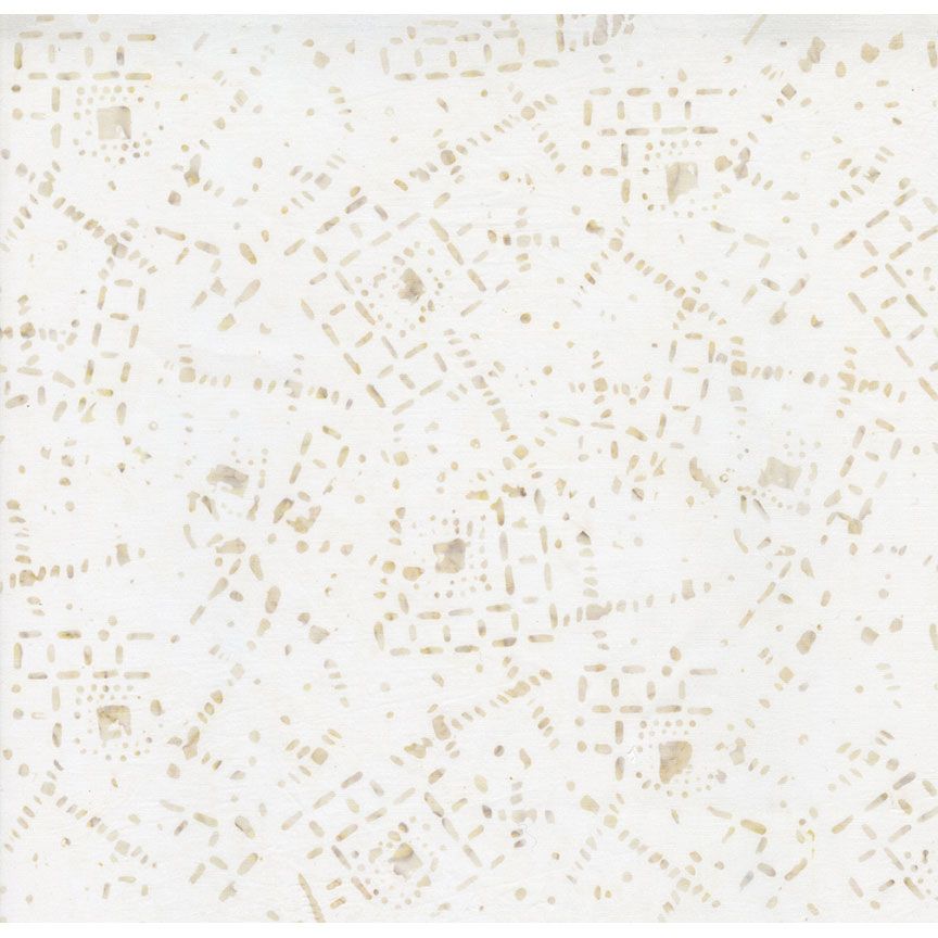 Tonga Linen - Geo Lines & Dots, Shell - PER 1/4 YARD
