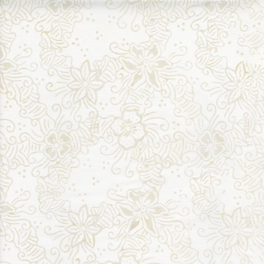 Tonga Linen - Magnolia Floral, Magnolia - PER 1/4 YARD