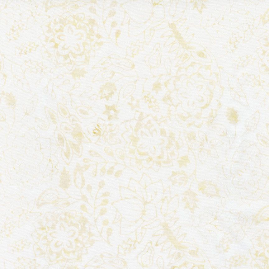 Tonga Linen - Floral Bouquet, Calm - PER 1/4 YARD
