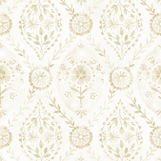 Bountiful and Blue - Natural V5237-20 - PER 1/4 YARD