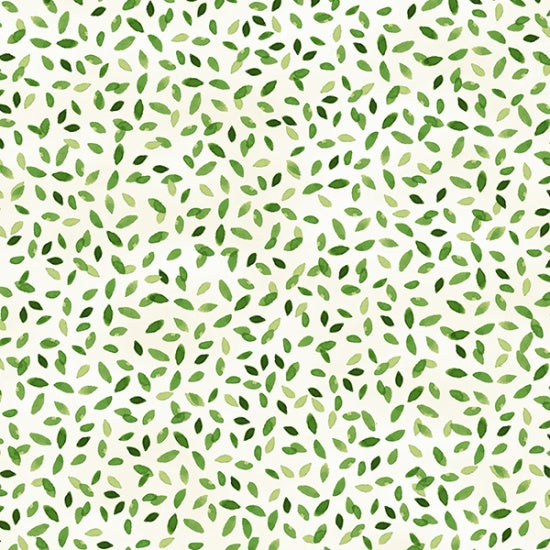 Bountiful and Blue - Leaf V5242-178 - PER 1/4 YARD