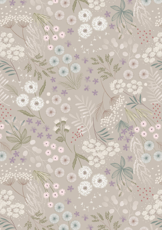 Natural Meadow Flowers - 108" Wide Back