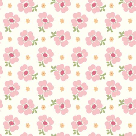 Bee Vintage 108" wide back, Pink - PER 1/4 YARD
