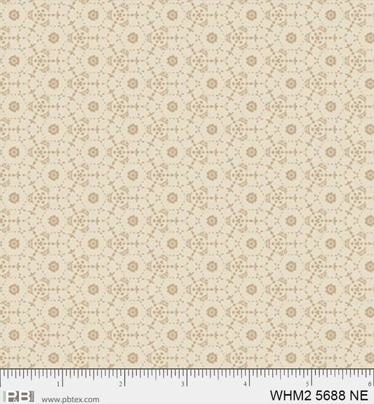 Whimsy II Basics, Interlocking Rings - Neutral - PER 1/4 YARD