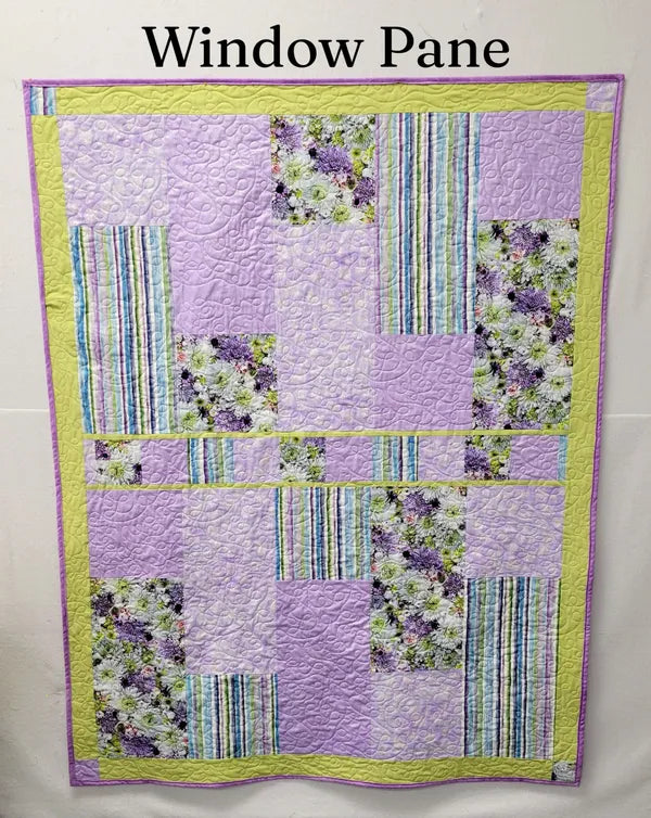 Window Pane Sassy Sunflower Quilt Pattern