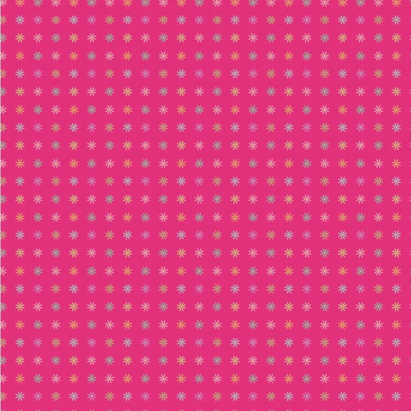 Calico Cowgirls, I Got Spurs Dark Pink - PER 1/4 YARD