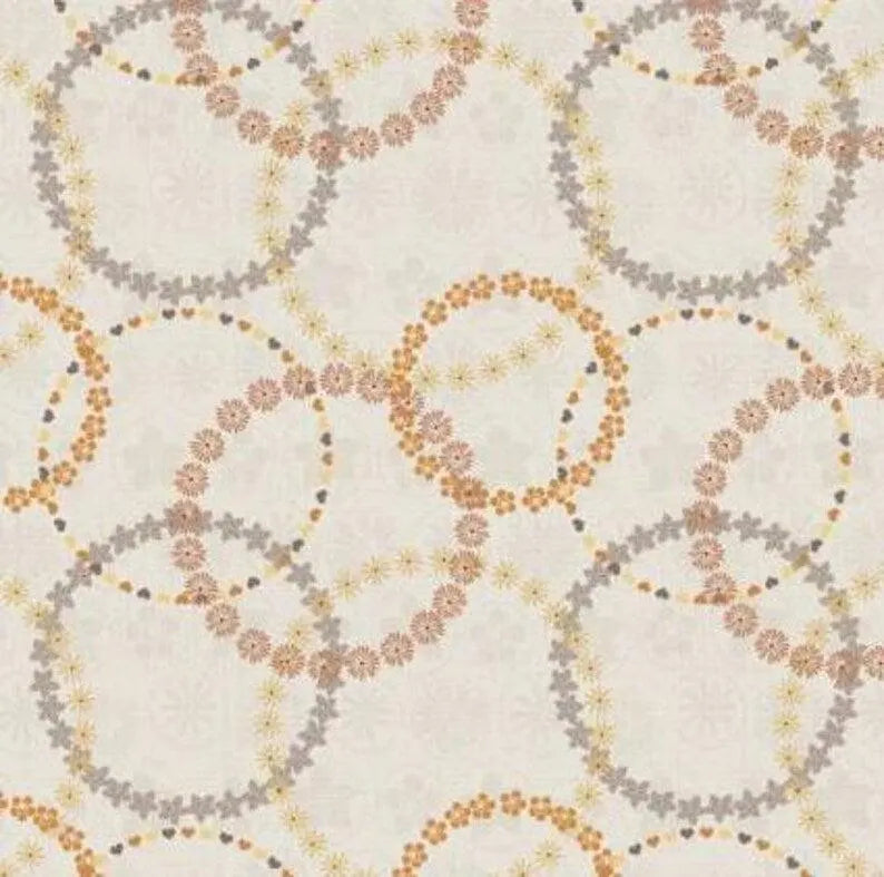 Song Bird - Floral Chains, Cream - PER 1/4 YARD