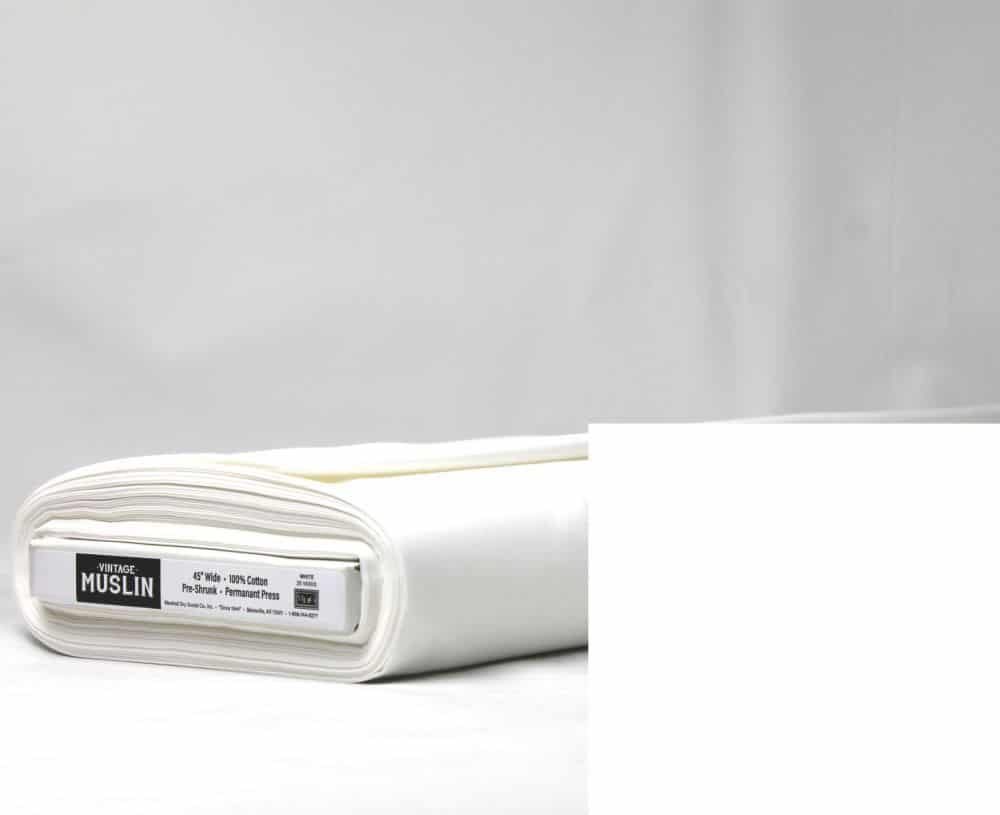 Vintage Muslin 108" Wide Back - White