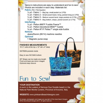 Tuscany Tote Pattern