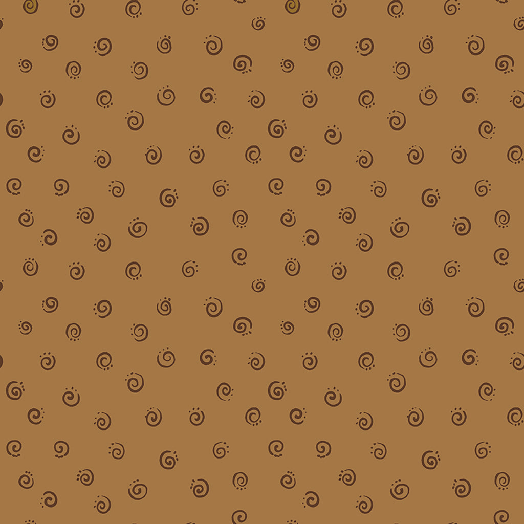 Squiggle, Brown - PER 1/4 YARD