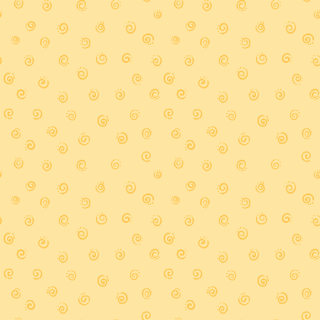 Squiggle, Yellow - PER 1/4 YARD