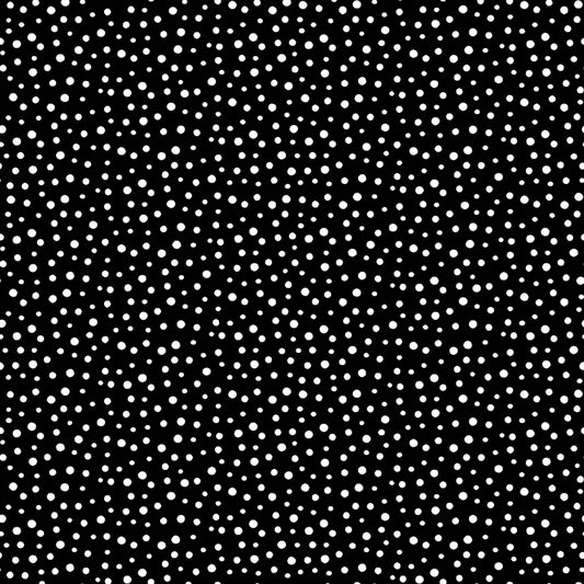 Irregular Dot, Black - PER 1/4 YARD