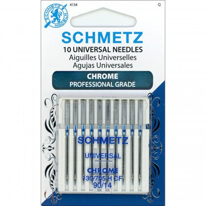 Schmetz Chrome Universal Needle 10 ct, Size 90/14
