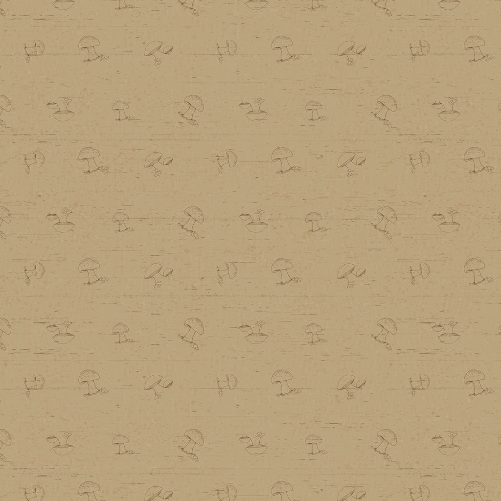 Wildwood - Mushroom Tonal, Light Caramel - PER 1/4 YARD