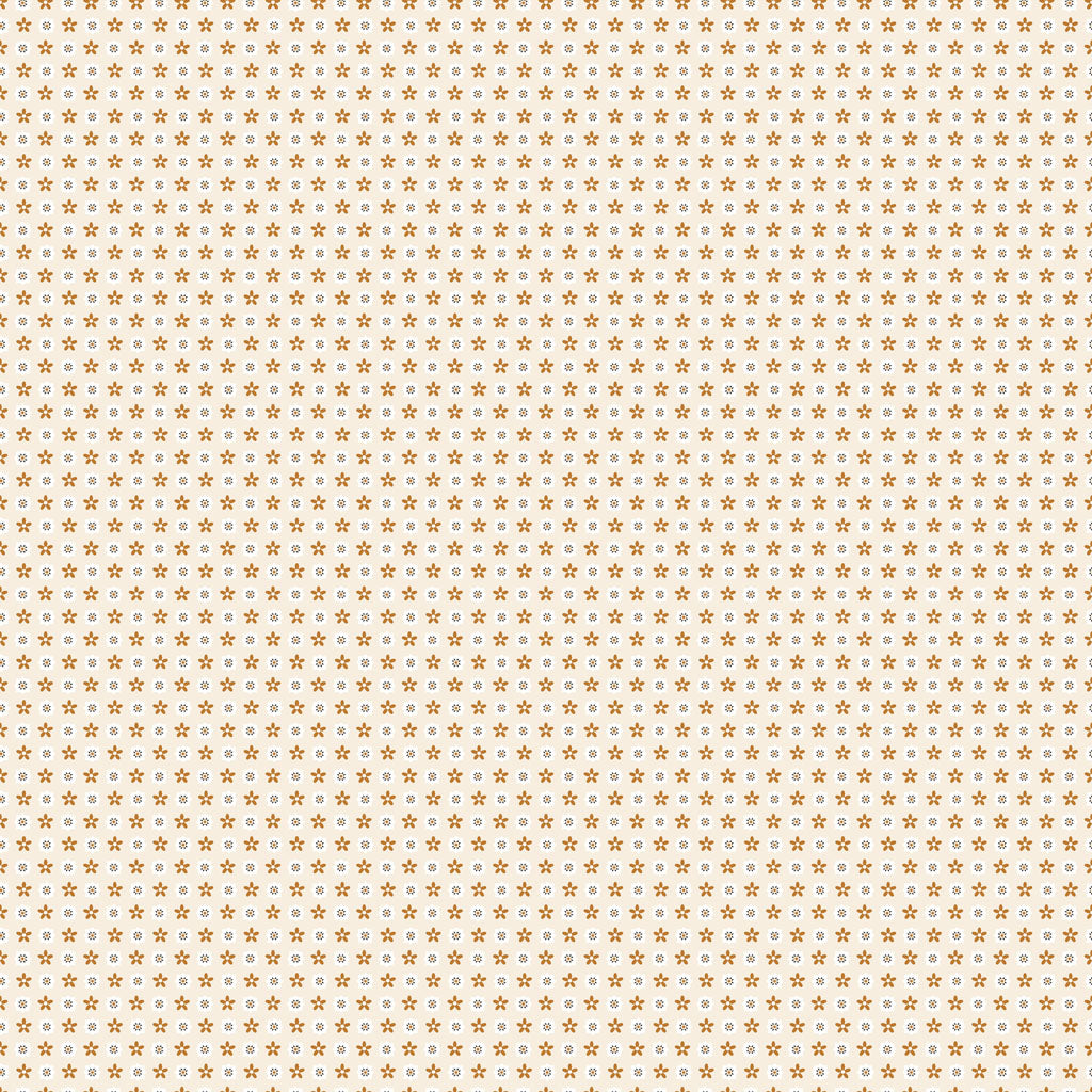 Coneflower Corral - Bandana, Light Khaki - PER 1/4 YARD