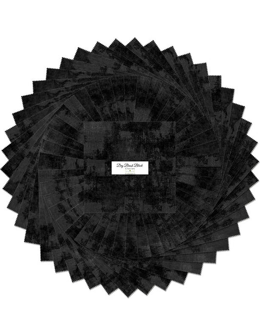 Wilmington Fabrics - Pre Cuts - Dry Brush Black - 10 Karat Gems