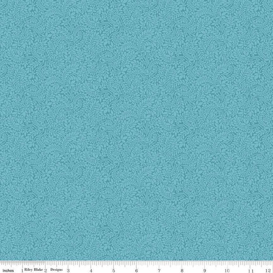 Liberty - York Fern Hydrangea Blue - PER 1/4 YARD