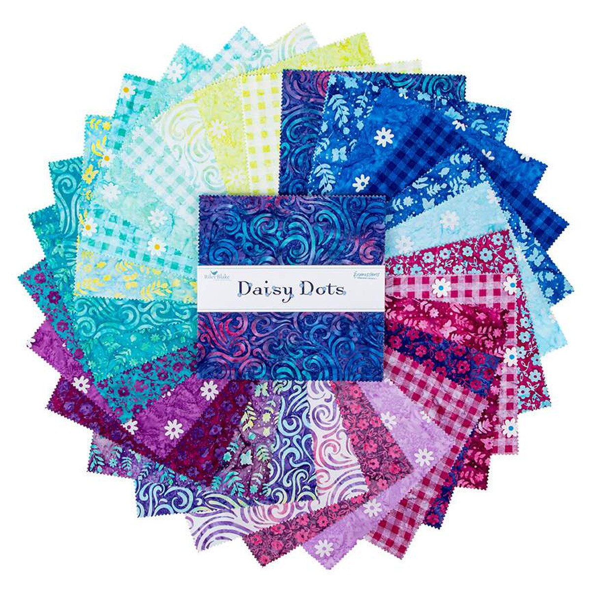 Daisy Dots Batiks - 10 inch stacker, 42 pcs.