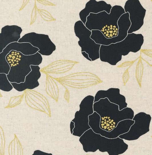 Gilded Mochi Linen Paper  - Gold Metalic - PER 1/4 YARD