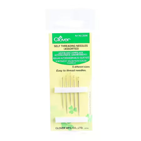 Clover Self Threading Needles 5ct