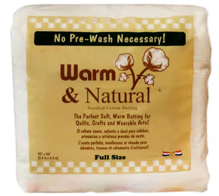 Batting - Warm & Natural - Full 90 x 96"