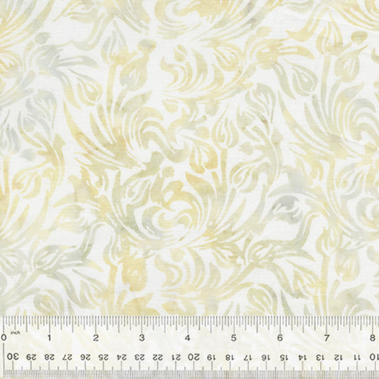 Myrtle Batik - Tulips, Whisper - PER 1/4 YARD