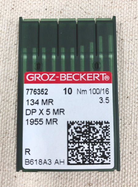 Groz-Beckert 100/16 (3.5) MR Steel Needle, 10 pack