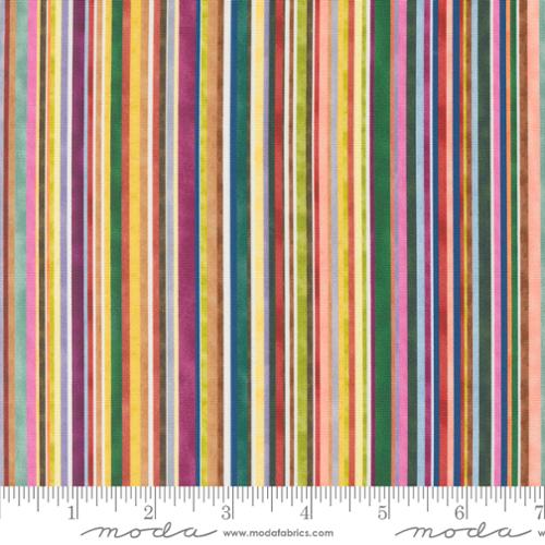 Floribunda - Jive Train Stripes, Rainbow - PER 1/4 YARD