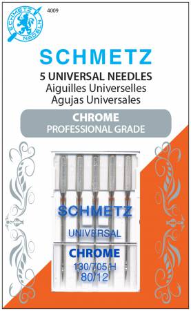Schmetz Chrome Universal Needle 5 ct, Size 80/12